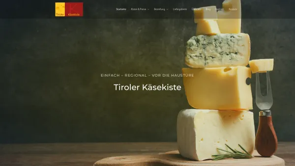 Website Screenshot: Tiroler Käsekiste - Tiroler Käsekiste - Date: 2023-06-15 16:02:34