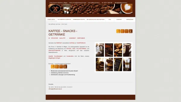 Website Screenshot: Heiß u. Kaltgetränkeautomaten S. cafe_intro - www.kaffeautomat.at - Date: 2023-06-23 12:04:28