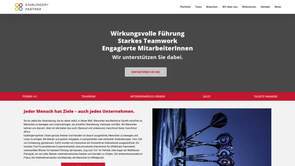 Website Screenshot: Kaiblinger & Partner - Kaiblinger+Partner: Führung. Starkes Teamwork. Engagierte Mitarbeiter. - Date: 2023-06-23 12:04:28