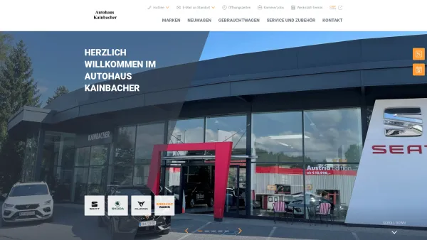Website Screenshot: Autohaus Kainbacher GmbH - Autohaus Kainbacher GmbH - Date: 2023-06-23 12:04:28
