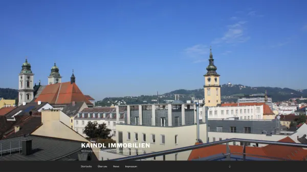 Website Screenshot: bei Kaindl Raumausstattung - Kaindl Immobilien – Wohnungen und Geschäftsflächen im Zentrum von Linz - Date: 2023-06-15 16:02:34