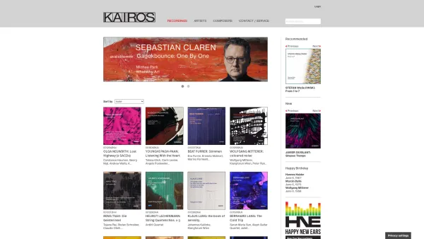 Website Screenshot: kairos-music - KAIROS - Date: 2023-06-14 10:41:04
