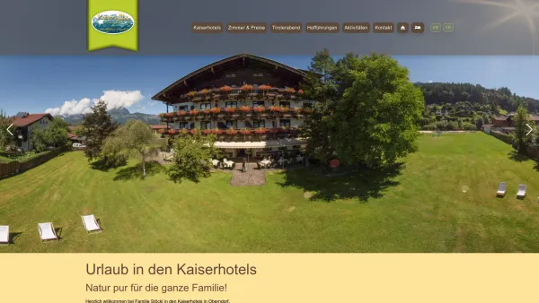 Website Screenshot: Kaiserhotels Touristik Tirol Oberndorf Kitzbühel Urlaub Bauernhof - Kaiserhotels - Home - Date: 2023-06-23 12:04:31