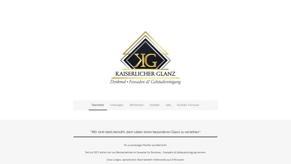 Website Screenshot: Kaiserlicher Glanz - Gebäudereinigung Bad Ischl - Kaiserlicher Glanz - Date: 2023-06-23 12:04:31
