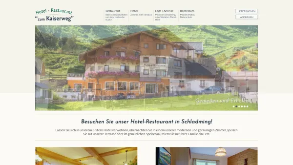 Website Screenshot: Gasthof Restaurant Pension "Zum Kaiserweg"*** - Hotel-Restaurant Kaiserweg, Zimmer in Schladming. - Date: 2023-06-23 12:04:31