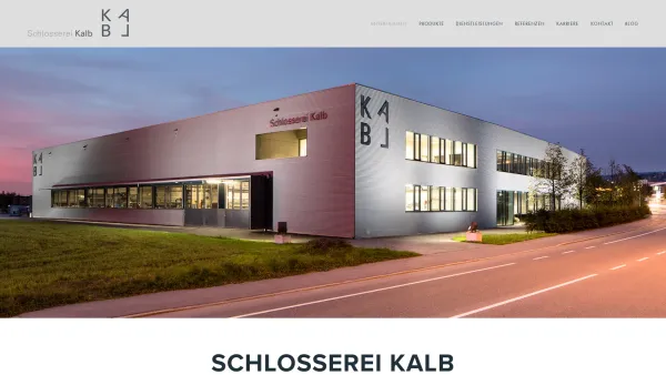 Website Screenshot: Schlosserei Kalb GmbH - Schlosserei Kalb GmbH – Die Metallbauprofis - Date: 2023-06-15 16:02:34