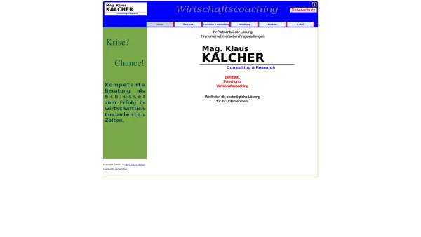 Website Screenshot: Informationstechnologielösungen - Klaus Kalcher - Willkommen auf www.kalcher.at - Date: 2023-06-23 12:04:31