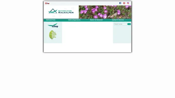 Website Screenshot: Nationalpark Kalkalpen - Centre - Date: 2023-06-23 12:04:31