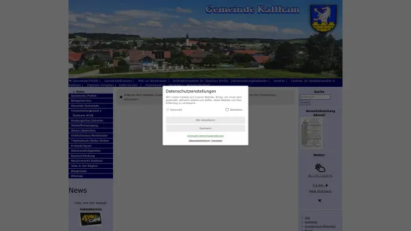 Website Screenshot: Gemeindeamt Kallham RiS-Kommunal - Kallham - GEM2GO WEB - Home - Date: 2023-06-23 12:04:31