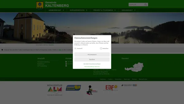 Website Screenshot: Gemeindeamt Kaltenberg - Kaltenberg - GEM2GO WEB - Startseite - Date: 2023-06-23 12:04:31
