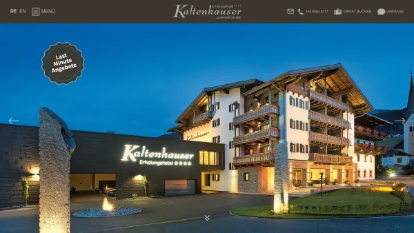 Website Screenshot: Erholungshotel Kaltenhauser - Erholungshotel Kaltenhauser**** - Erholungshotel Kaltenhauser inmitten der Nationalparkgemeinde Hollersbach - Date: 2023-06-23 12:04:31