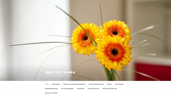 Website Screenshot: Institut KAMA TANTRA YOGA MASSAGEN SEXUALBERATUNG - Institut Kama – Verein für ganzheitliche Lebensführung - Date: 2023-06-15 16:02:34