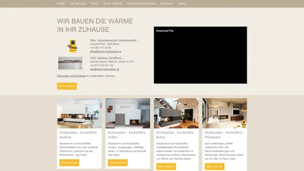 Website Screenshot: Punz Heisse Öfen - Moderne Heizkamine, Kachelöfen und Kamine von Niederösterreich bis Tirol - Heisse Öfen vom Team kamin-kachelofen - Date: 2023-06-15 16:02:34