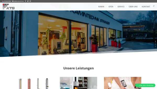 Website Screenshot: Kamintechnik Stranger - KTS Kamintechnik Stranger GmbH - Alles rund um den Kamin! - Date: 2023-06-23 12:04:34