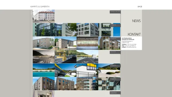 Website Screenshot: Architekturbüro Kampits Gamerith KEG - Startseite - Kampits & Gamerith - Date: 2023-06-23 12:04:34