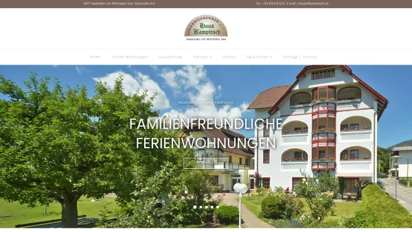 Website Screenshot: Ferienwohnungen Kampitsch - Home - Date: 2023-06-23 12:04:34