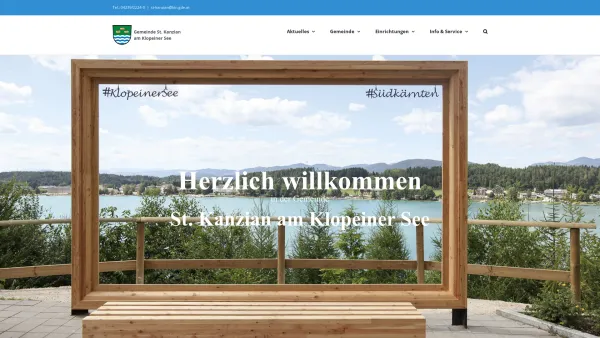 Website Screenshot: Gemeinde St. Kanzian - Herzlich willkommen - Gemeinde St. Kanzian am Klopeiner See - Date: 2023-06-23 12:04:34