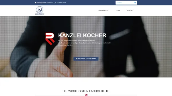 Website Screenshot: Rechtsanwalt Mag. Kocher St.Michael - Kanzlei Kocher – Rechtsanwalt - Date: 2023-06-23 12:04:34