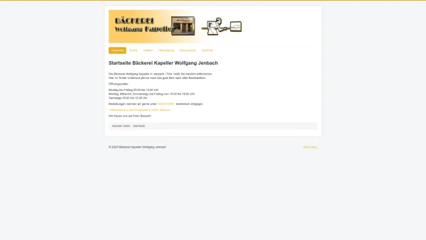 Website Screenshot: Bäckerei Kapeller Wolfgang - Bäckerei Kapeller - Heimat der großen Kapeller Semmel - Bäckerei Kapeller Wolfgang Jenbach - Date: 2023-06-23 12:04:34