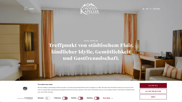 Website Screenshot: Hotel Restaurant Gasthaus Kapeller in Innsbruck Amras Tirol Familie Ferdinand Happ - Hotel Kapeller in Innsbruck - schöne Zimmer mit Frühstück | Stadthotel Kapeller - Date: 2023-06-15 16:02:34