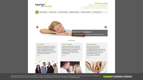 Website Screenshot: Kapital und Vorsorge GesmbH - Kapital & Vorsorge GmbH - Home - Date: 2023-06-14 10:41:06