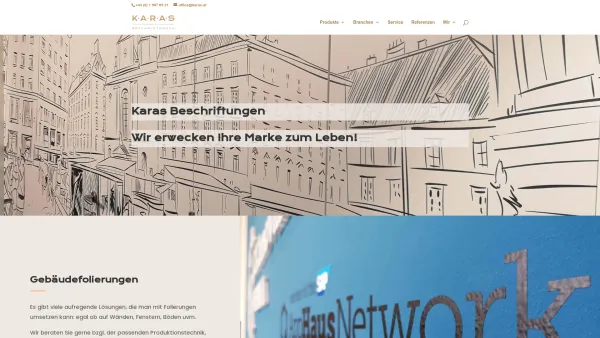 Website Screenshot: KA-RA Schilder und Gravuren Gesellschaft Karas Schilder und Stempel - Willkommen bei Karas Beschriftungen - Karas - Date: 2023-06-14 10:41:06