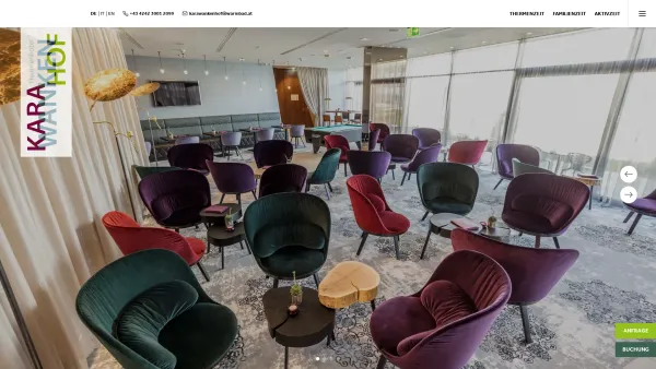 Website Screenshot: Thermenhotel Karawankenhof - Ab nach Kärnten ins Hotel mit Pool! - Date: 2023-06-23 12:04:37