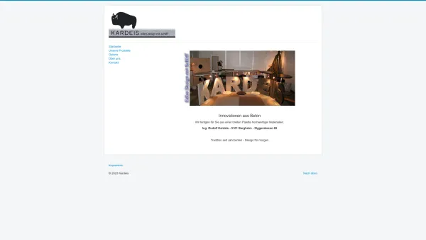Website Screenshot: Edles Design mit Schliff Ing. Rudolf Kardeis - Startseite - Date: 2023-06-23 12:04:37