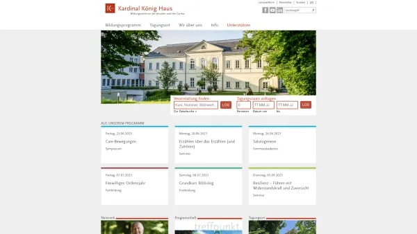 Website Screenshot: Kardinal König Haus - Kardinal König Haus - Date: 2023-06-23 12:04:37