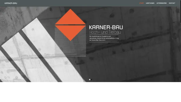 Website Screenshot: KARNER BAU Wir bauen für Sie - KARNER BAU – Fa. Karner Bau Ges.m.b.H. - Date: 2023-06-23 12:04:37