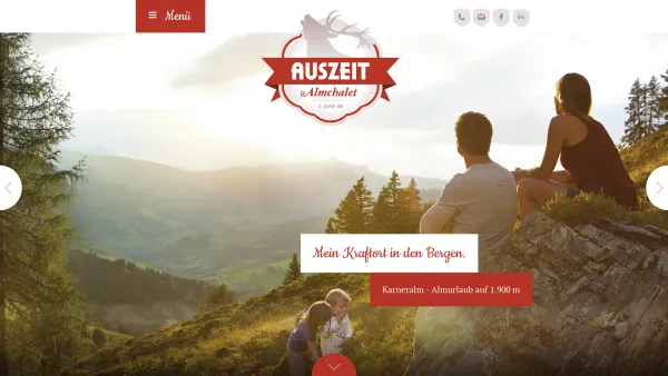 Website Screenshot: Auszeit Almchalet - Urlaub auf der Alm - tolle Selbstversorgerhütte mieten im Salzburger Land - Date: 2023-06-23 12:04:37