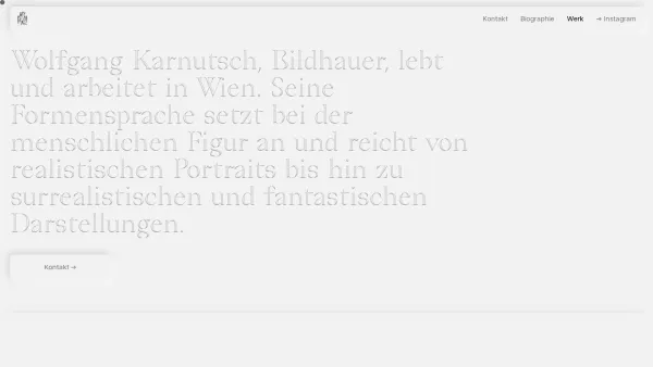 Website Screenshot: Wolfgang KARNUTSCH - Wolfgang Karnutsch - Bildhauermeister - Date: 2023-06-23 12:04:37