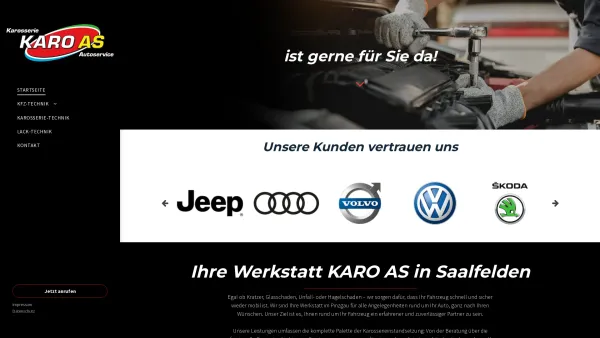 Website Screenshot: KARO AS GmbH Karosserie & Autoservice - KARO AS – Ihre Kfz-Werkstatt in Saalfelden | Tirol - Date: 2023-06-23 12:04:37