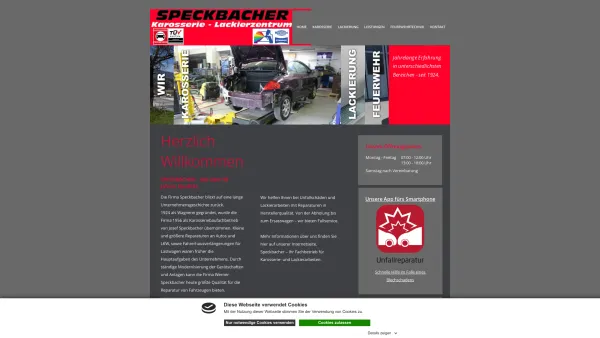 Website Screenshot: Karosserie SPECKBACHER - Karosserie - Lackierzentrum Speckbacher - Date: 2023-06-14 10:41:06