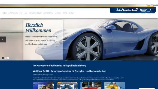 Website Screenshot: Waldherr Karosserie GmbH - Waldherr GmbH - Karosseriebetrieb in Salzburg - Date: 2023-06-23 12:04:37