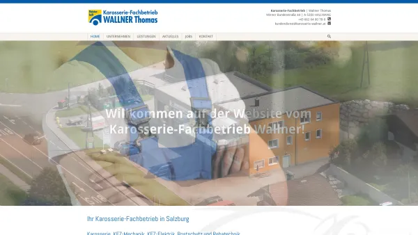 Website Screenshot: Thomas TELEKOM AUSTRIA Lix BusinessWeb - Ihr Karosserie-Fachbetrieb Thomas Wallner in Salzburg - Date: 2023-06-23 12:04:37