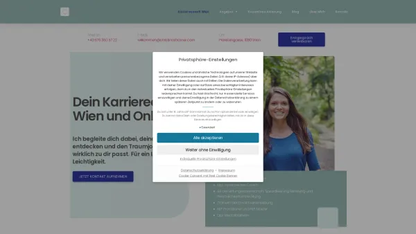 Website Screenshot: Christina Strasser e.U. - Christina Strasser | Karrierecoaching in Wien & Online - Date: 2023-06-26 10:26:30