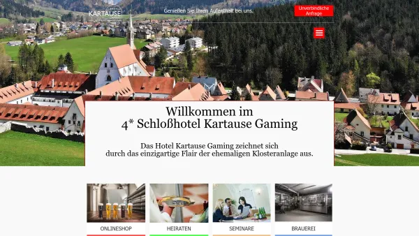 Website Screenshot: Hotel & Veranstaltungszentrum Kartause Gaming - Schloßhotel Kartause Gaming - Schloßhotel Kartause Gaming - Date: 2023-06-26 10:26:30
