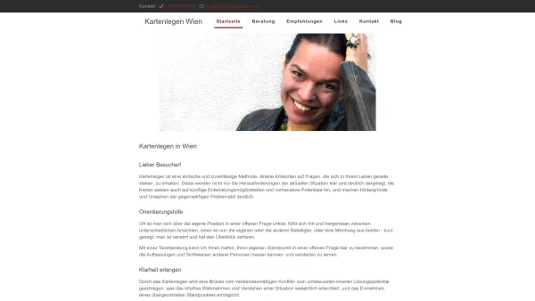 Website Screenshot: Kartenlegen Wien - Kartenlegen Wien – Engagierte Professionelle Beratung - Date: 2023-06-15 16:02:34
