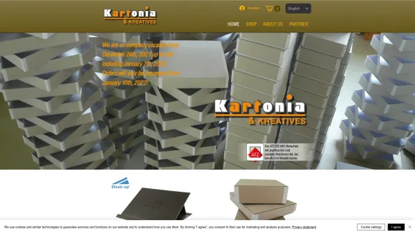 Website Screenshot: Werner www.KARTONIA.at - HOME | Kartonia&Kreatives - Date: 2023-06-14 10:41:06