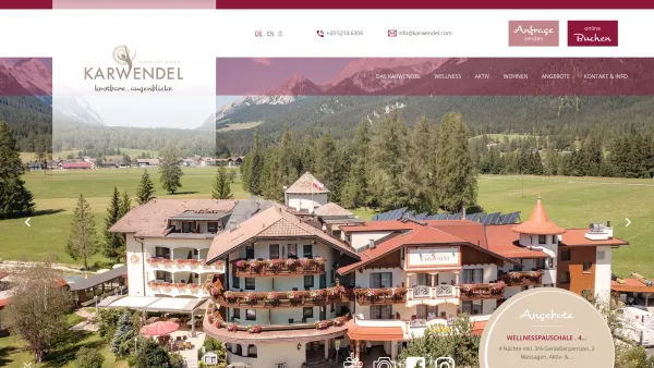 Website Screenshot: Bernhard Rödlach Hotel to the Alpenhotel Karwendel - Bestes adults only spa Hotel in Leutasch ⭐️ Ihr Wellness Hotel in Tirol - Date: 2023-06-23 12:04:40