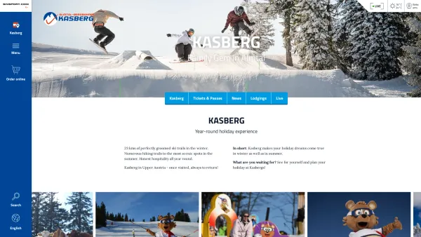 Website Screenshot: KASBERG-BAHNEN HWB-Betriebs GmbH - Kasberg im Almtal | Kasberg - Date: 2023-06-23 12:04:40