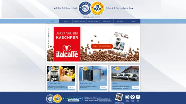 Website Screenshot: KASCHPER GASTRO-SERVICE - Kaschper Gastrotechnik & Kältetechnik - Date: 2023-06-23 12:04:40