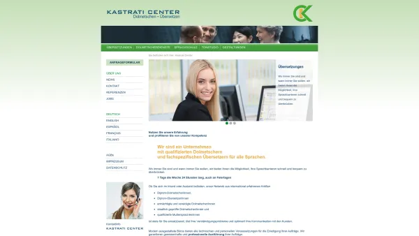 Website Screenshot: Kastrati Center Dolmetscher Übersetzungen Sprachenschule Systemberatung Gestaltungen - Kastrati: Home - Date: 2023-06-23 12:04:40