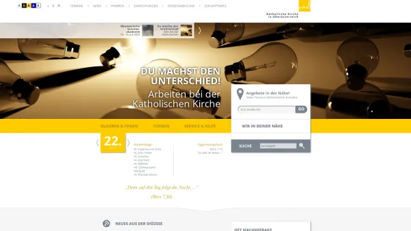 Website Screenshot: Umleitung zurder Katholischen Kirche Oberösterreich - Katholische Kirche in Oberösterreich - Diözese Linz - Date: 2023-06-23 12:04:40