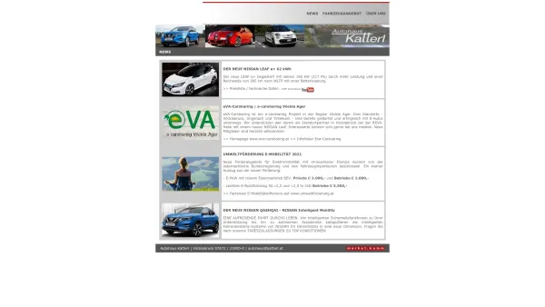 Website Screenshot: Autohaus Katterl Nissan / Alfa Romeo / Fiat - Autohaus Katterl - FIAT / ALFA ROMEO / NISSAN - Date: 2023-06-23 12:04:40