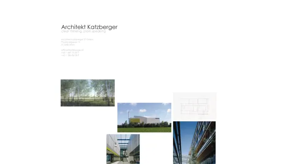 Website Screenshot: ARCHITEKT KATZBERGER - Architekt Katzberger Zt GmbH - Date: 2023-06-23 12:04:40