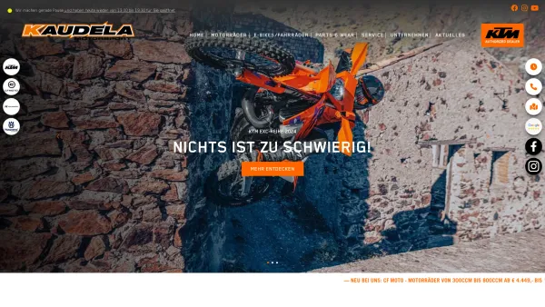 Website Screenshot: Horst Kaudela Motocross - Kaudela Motorsport - Date: 2023-06-23 12:04:40