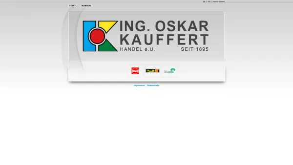 Website Screenshot: Ing. Oskar Kauffert Handelsges.m.b.H. - Willkomen - Date: 2023-06-23 12:04:43