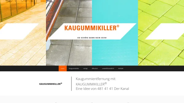 Website Screenshot: Kaugummikiller - Kaugummientfernung - KAUGUMMI­KILLER® » So schön kann rein sein! - Date: 2023-06-23 12:04:43
